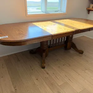 Oak Dining Room Table (Approx. 96"L x 42"W)