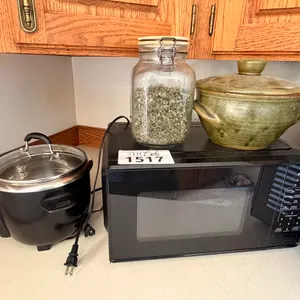 Microwave, Soup Pot, Snap Top Jar and Clay Pot