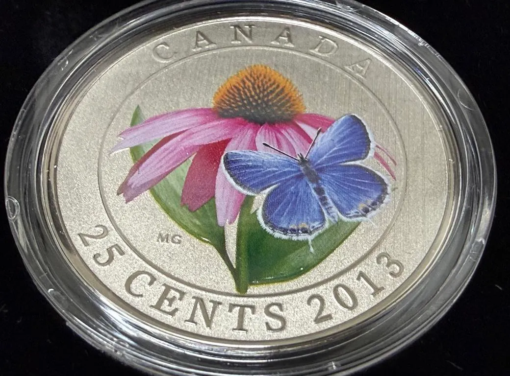 2013 Cdn $.25 Purple Cone Flower