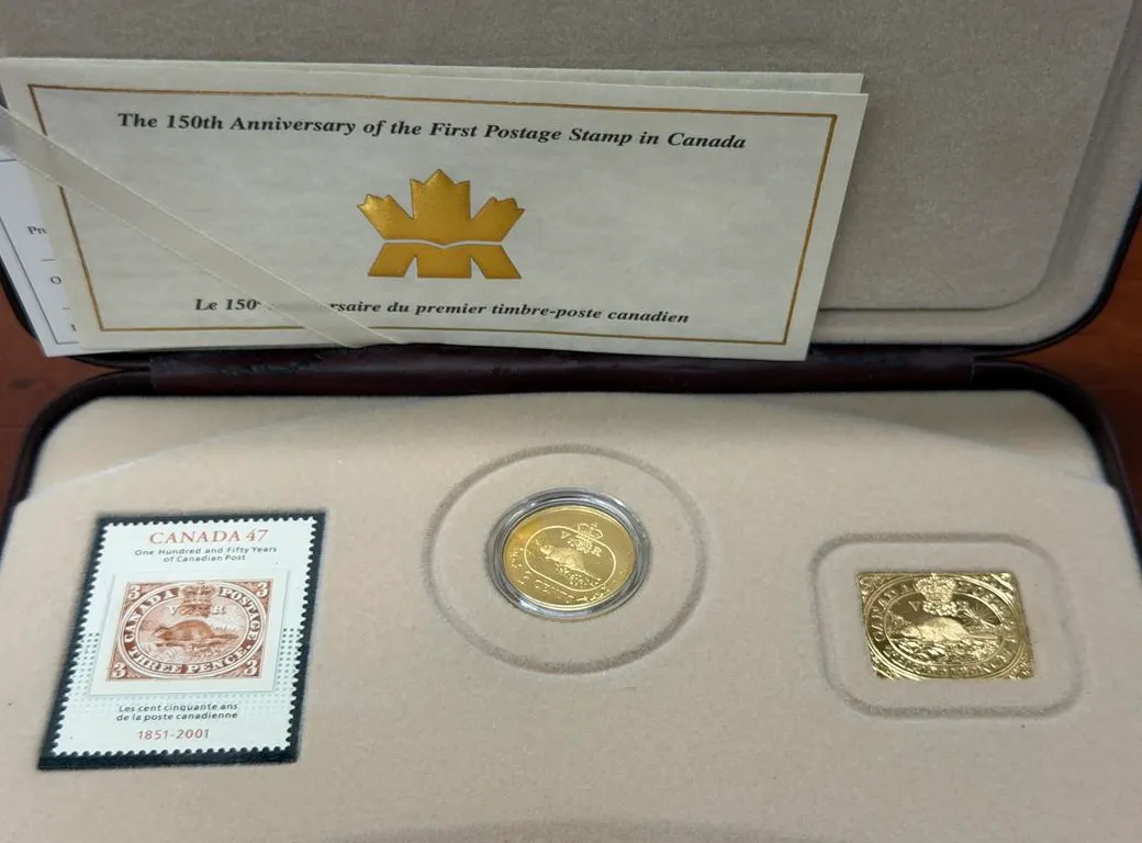 Cdn 150th Ann. Postage and Coin Set- $.03 Coin