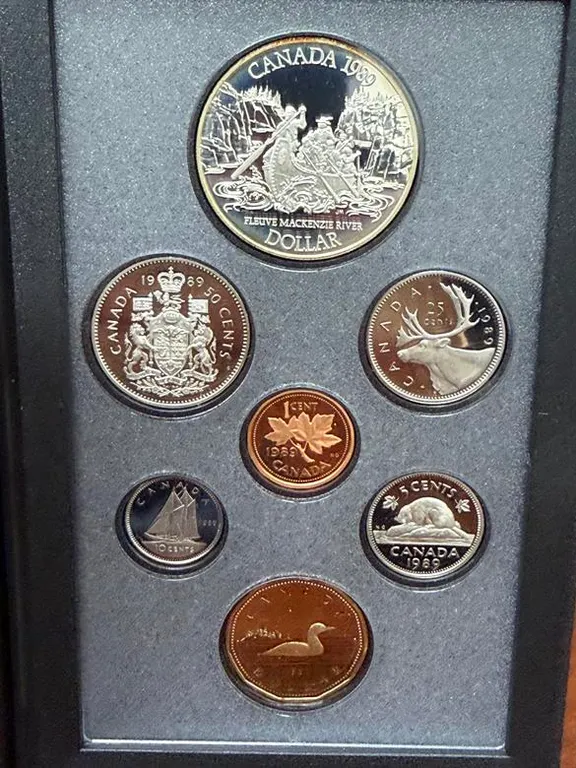 1989 Cdn Double Dollar Set