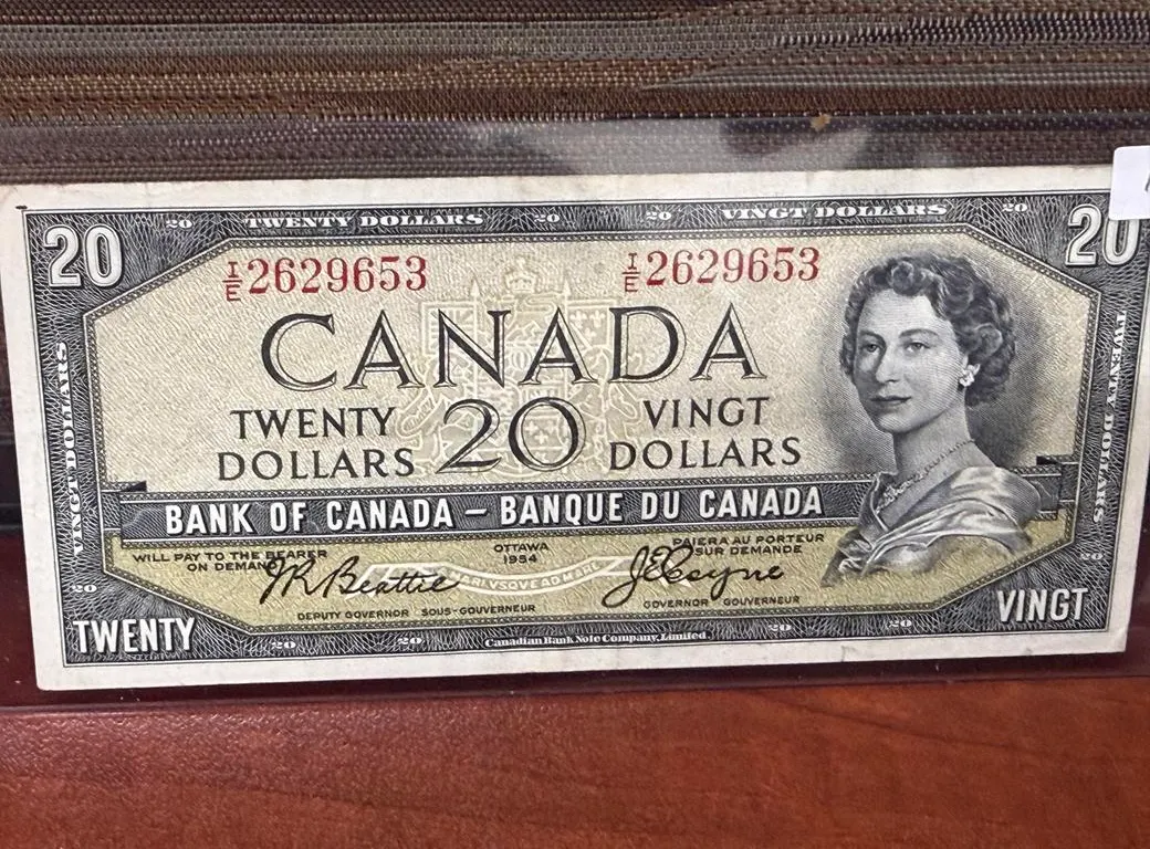 1954 Cdn $20 Bill 'Beattie - Coyne'