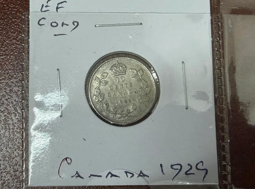 1925 Cdn Dime - Extremely Fine Condition