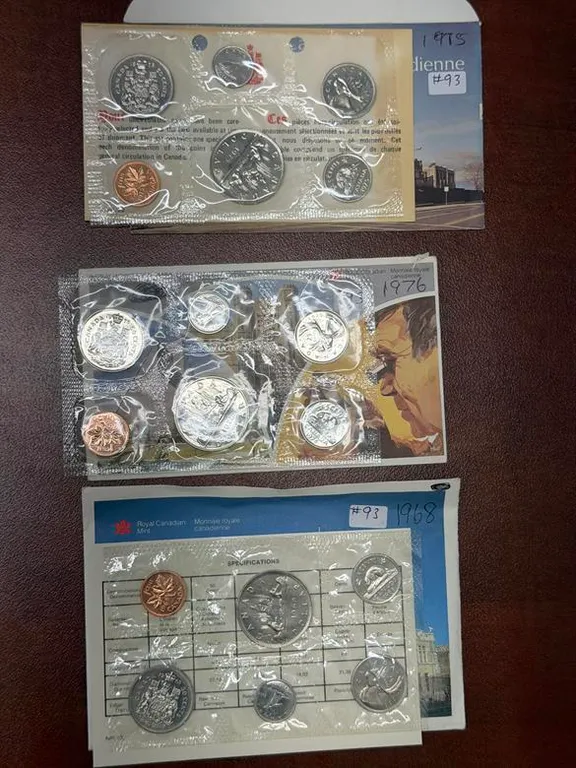 1968, 1975, 1976 Cdn P/L Sets