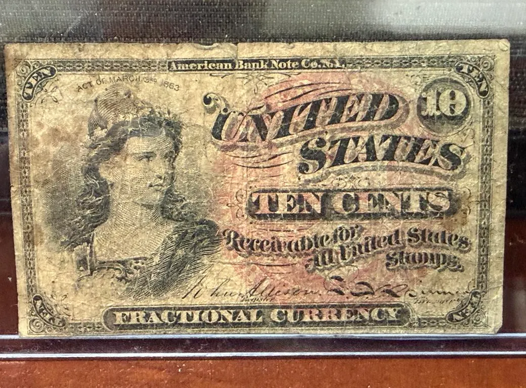 1863 U.S. 10 Cent Fractional Currency Note