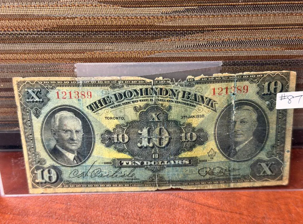 $10 Cdn 'The Dominion Bank' Note
