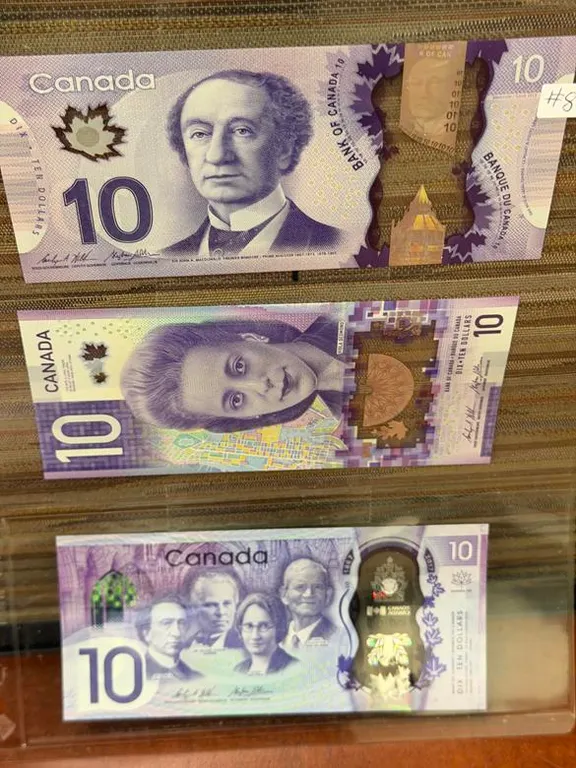 (3) UNC Cdn $10 Bills (2013,2018,2001)