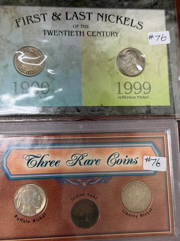 U.S. 'Three Rare Coins' & First/Last Nickels of 20th C