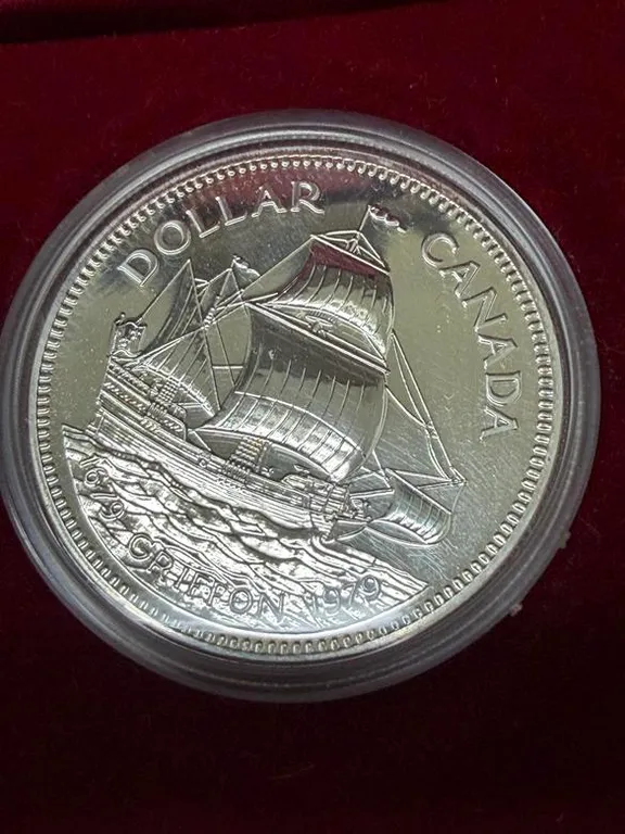 1979 Cdn Silver Dollar- Griffon