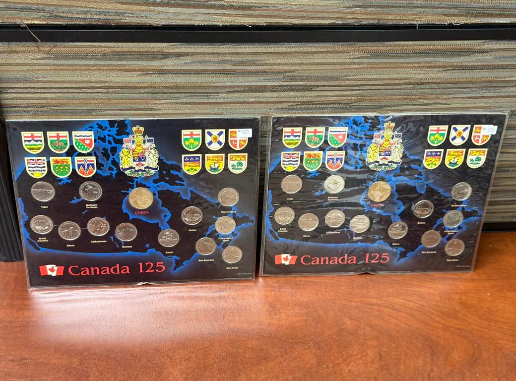(2) 1992 UNC Quarter & Loonie Sets
