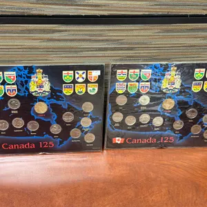 (2) 1992 UNC Quarter & Loonie Sets