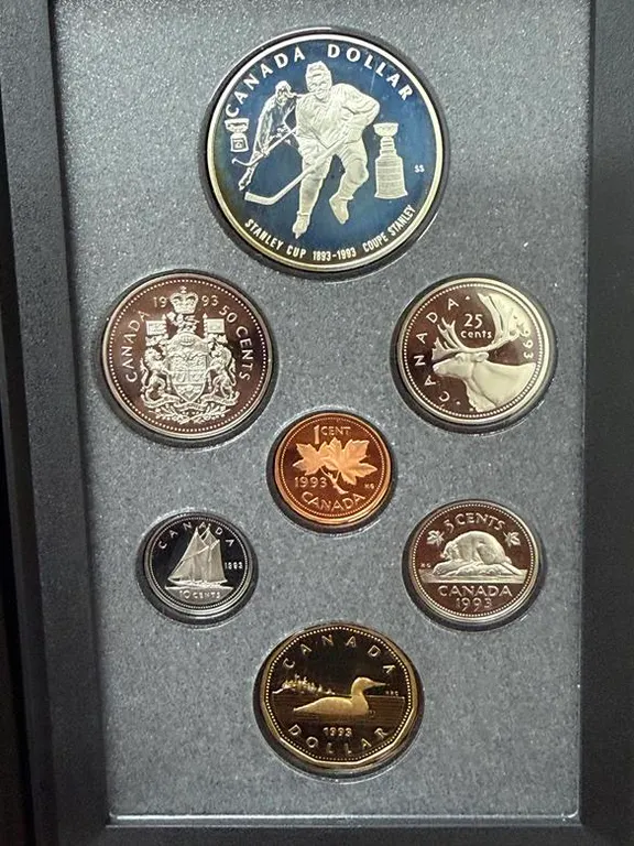 1993 Cdn Silver Dollar Proof Set