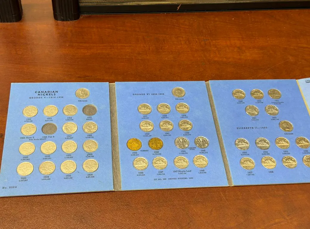 1922 - 1960 Cdn Nickel Set (Missing 25&26)