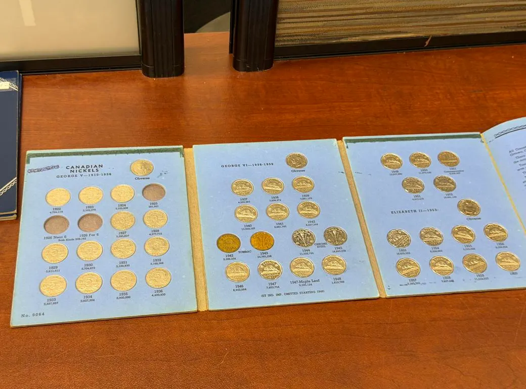 1922 - 1960 Cdn Nickel Set (Missing Key)