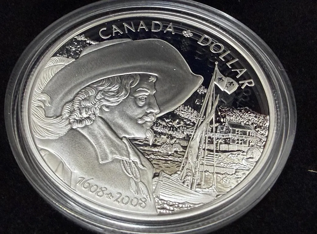 2008 Proof Cdn Silver Dollar - 92.5 Silver