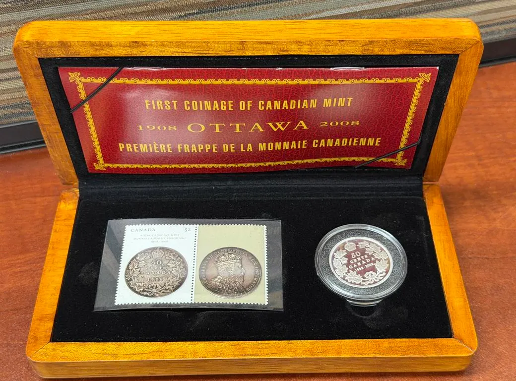 2008 RCM, 100th Anniv. Coin & Stamp Set
