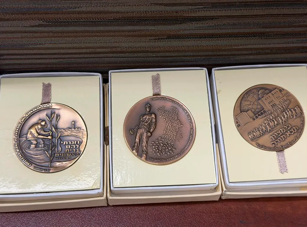 3 Different Large Israel State Medals