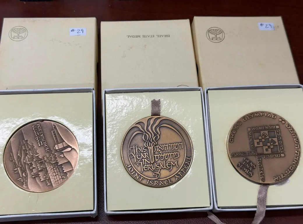 3 Different Large Israel State Medals