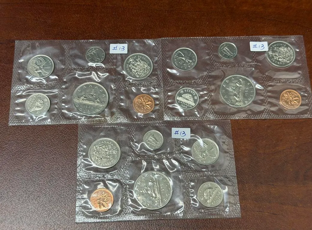 1968, 1969, 1976 Cdn Proof Life Sets