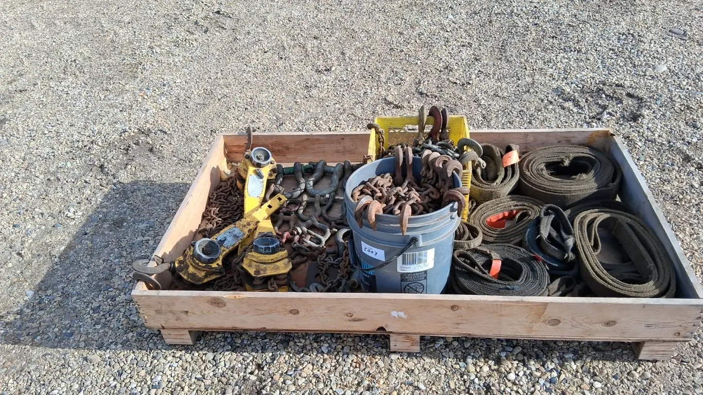 Quantity of Slings, Chain Hoists, Clevises