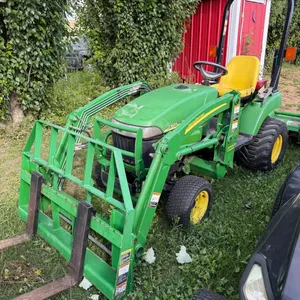 John Deere 2305 Fwa Utility Tractor w/ 3pt Hitch, Loader, Bucket, Pallet Forks, Hydrostatic Drive, 24hp, S/N