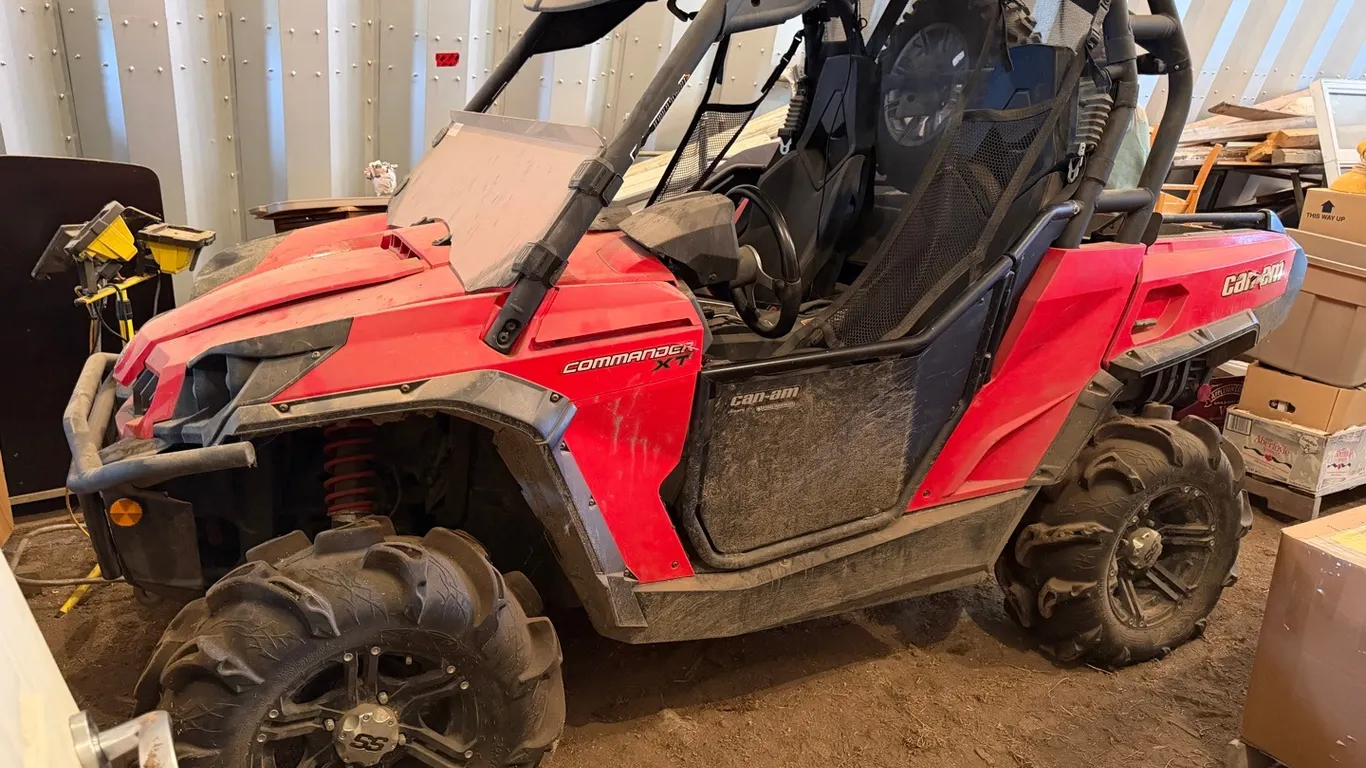 2013 Can Am 1000 Commander UTV, Red, VIN 3JBSS14KKHP000896