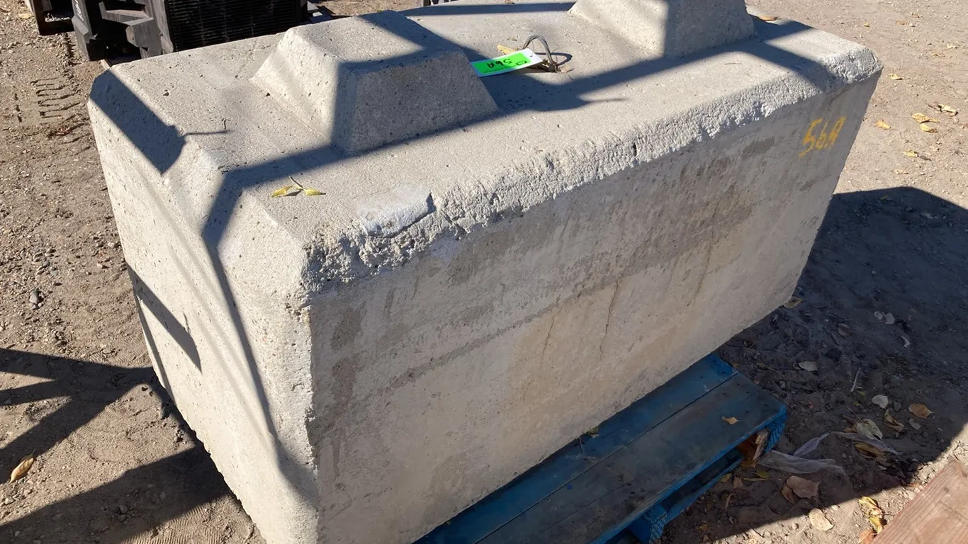 Cement Parking Block with Lifting Cable