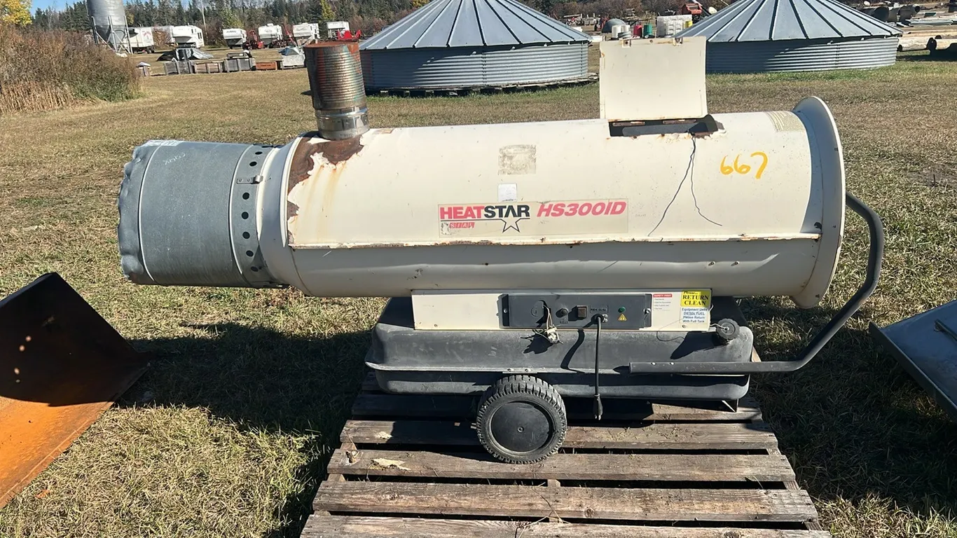 Heat Star HS 3000ID Kerosene / Diesel Herman Nelson with Exhaust Tubes