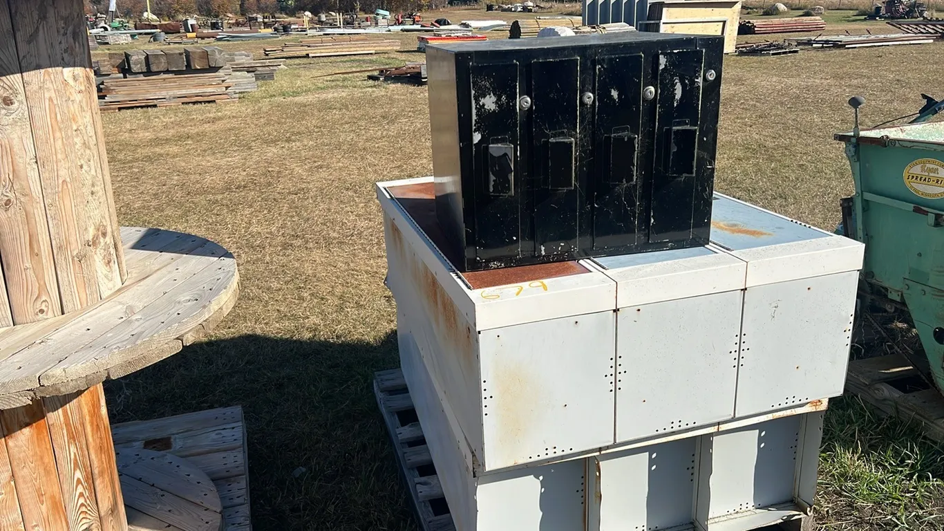 (3) Assorted Metal Cabinets and 2 sets of 3 Lockers.