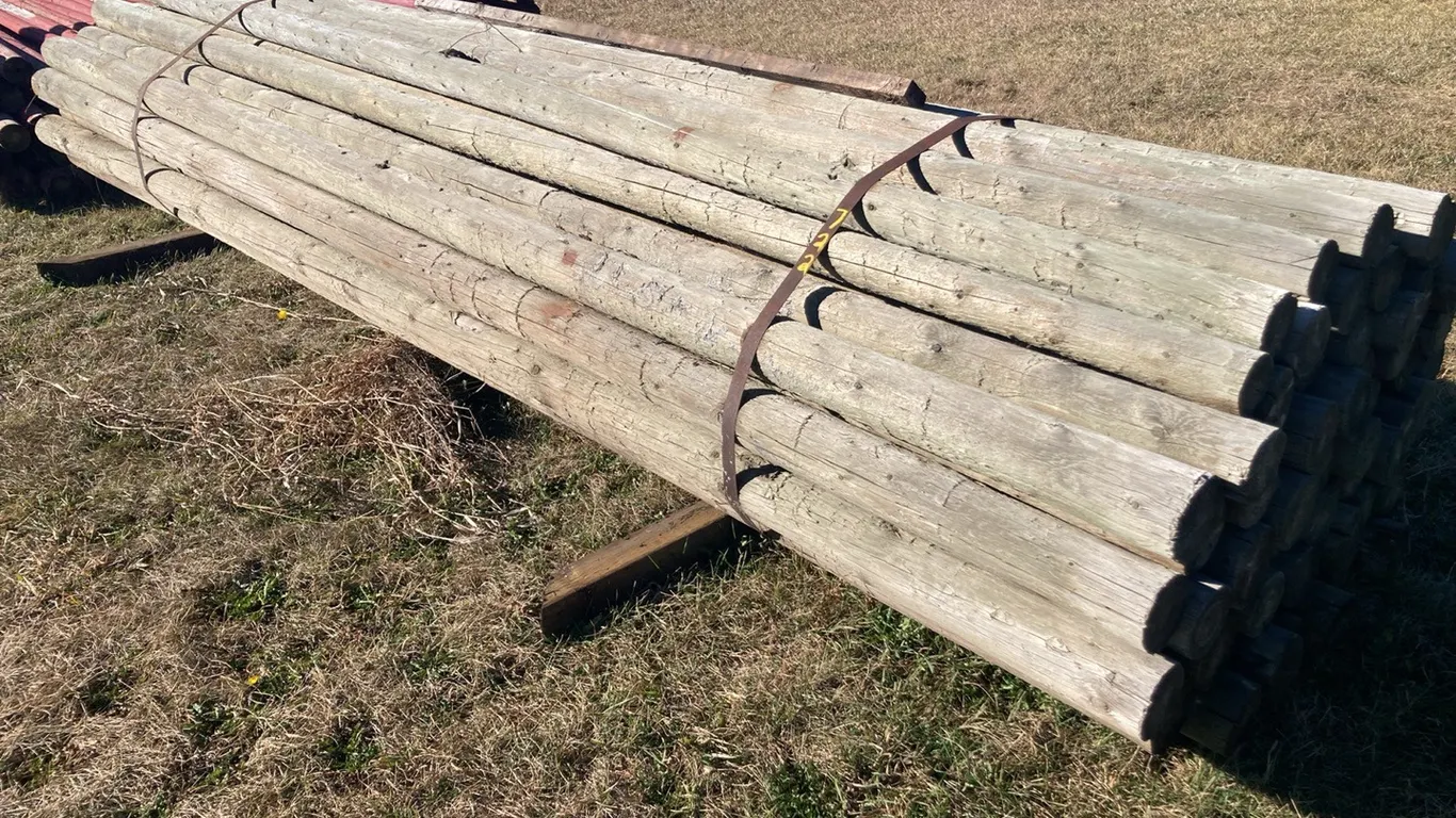 Full Bundle of 4" x 14' Treated Fence Rails
