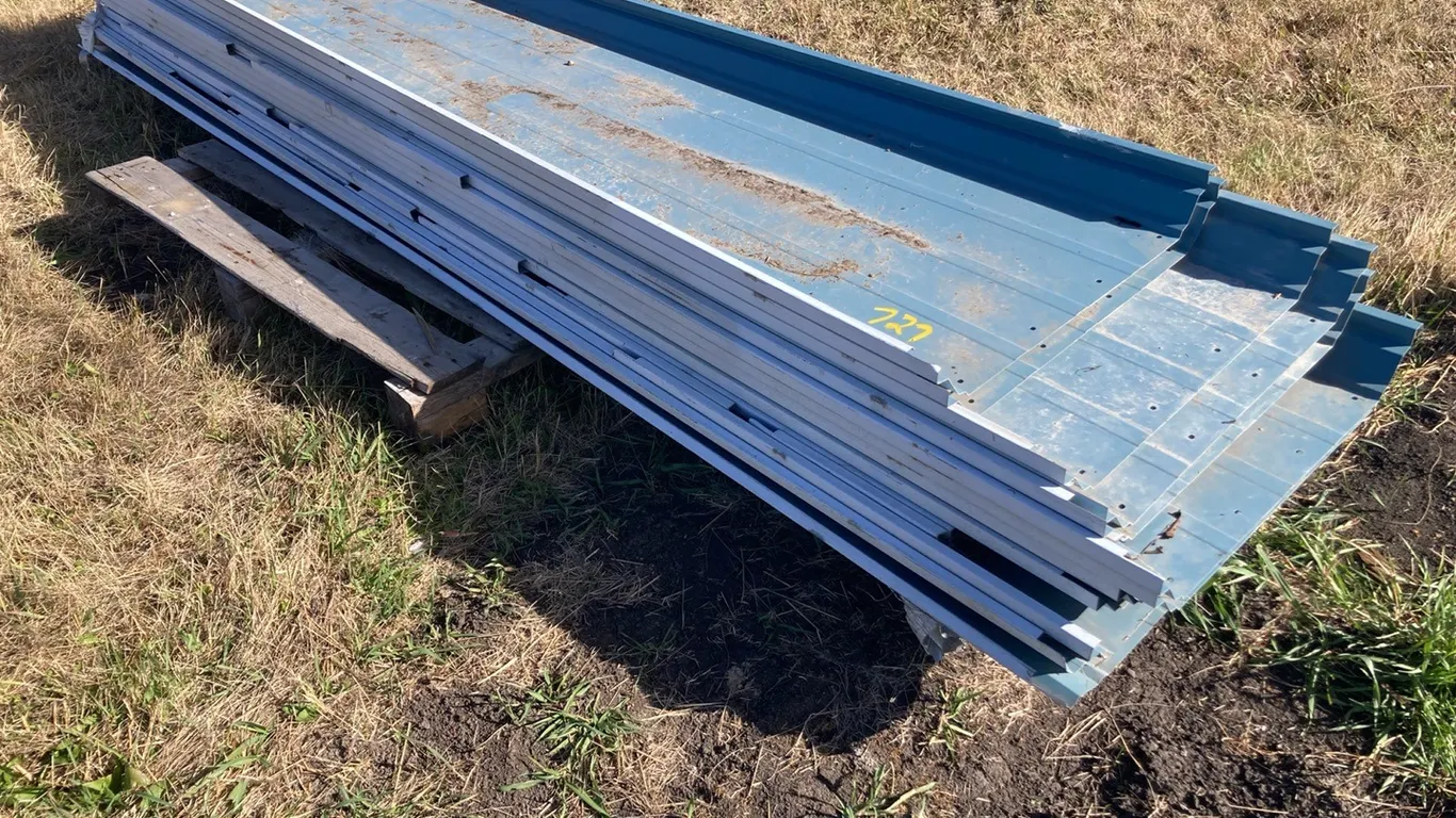 Large Assortment of 2' x Various Lengths Up To 8' Tin Sheets