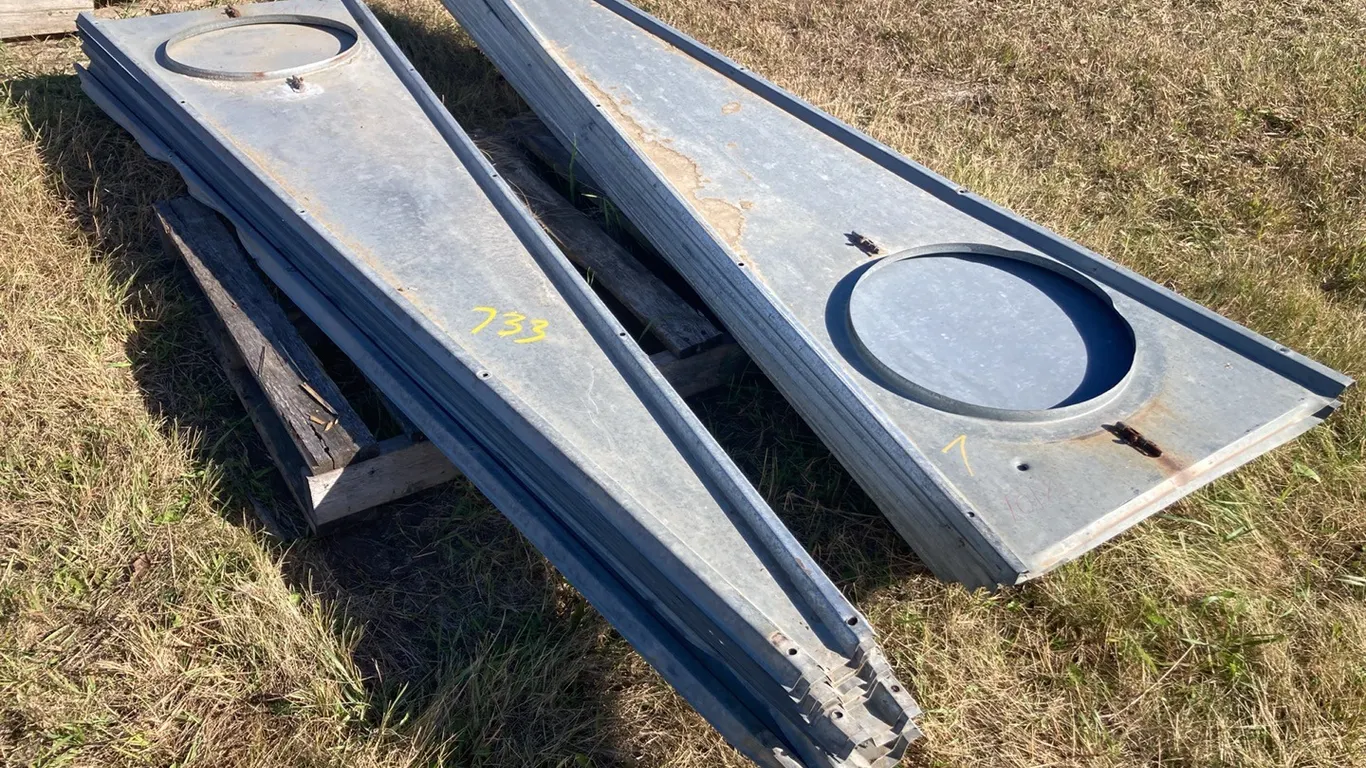 (2) Approximately 16' Butler Bin Roofs, No Supports