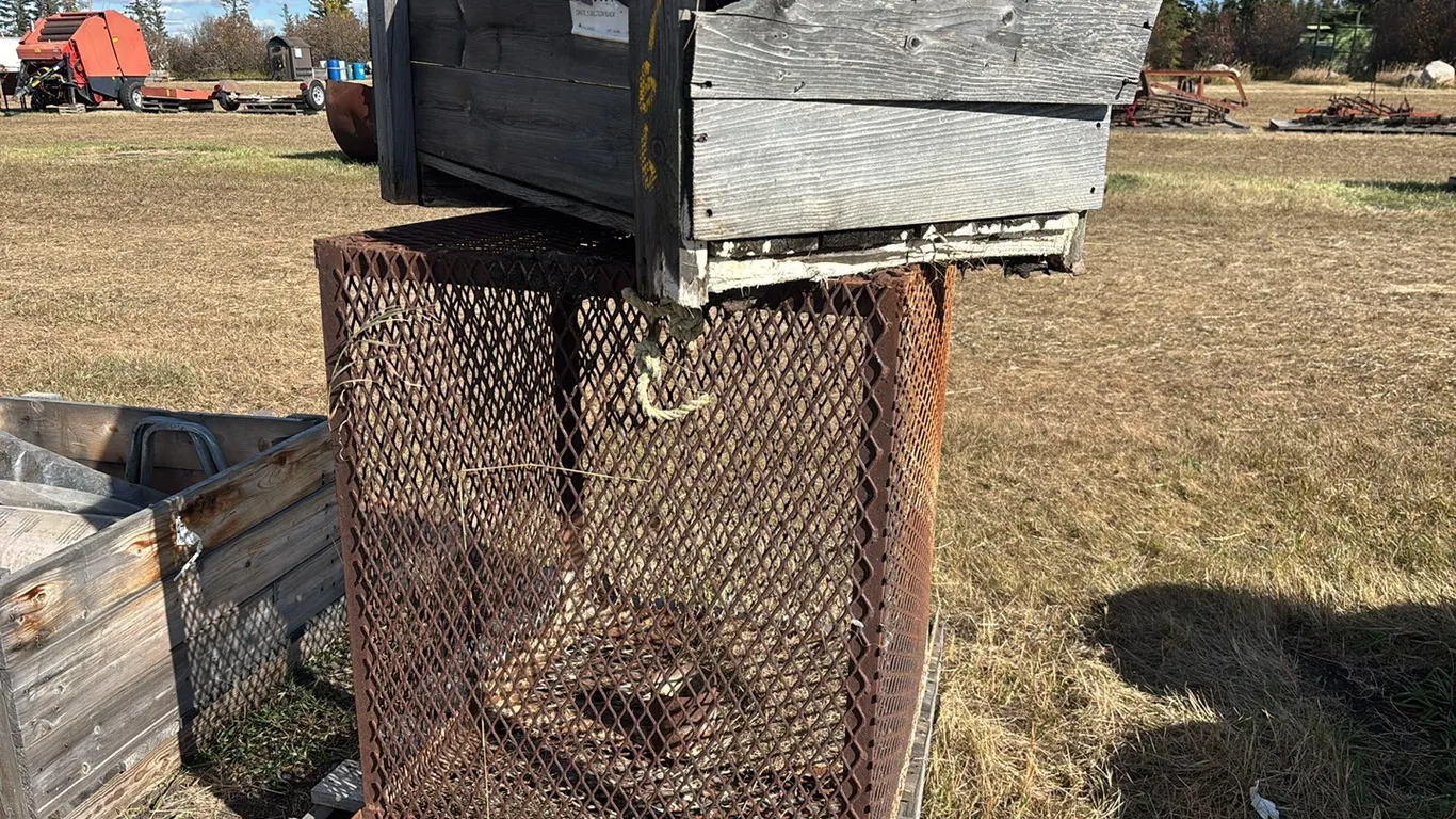 Metal Sump Cage and (10) Various Submersible Pumps