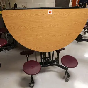 (10) 60'' Roll-N-Fold Cafeteria Tables