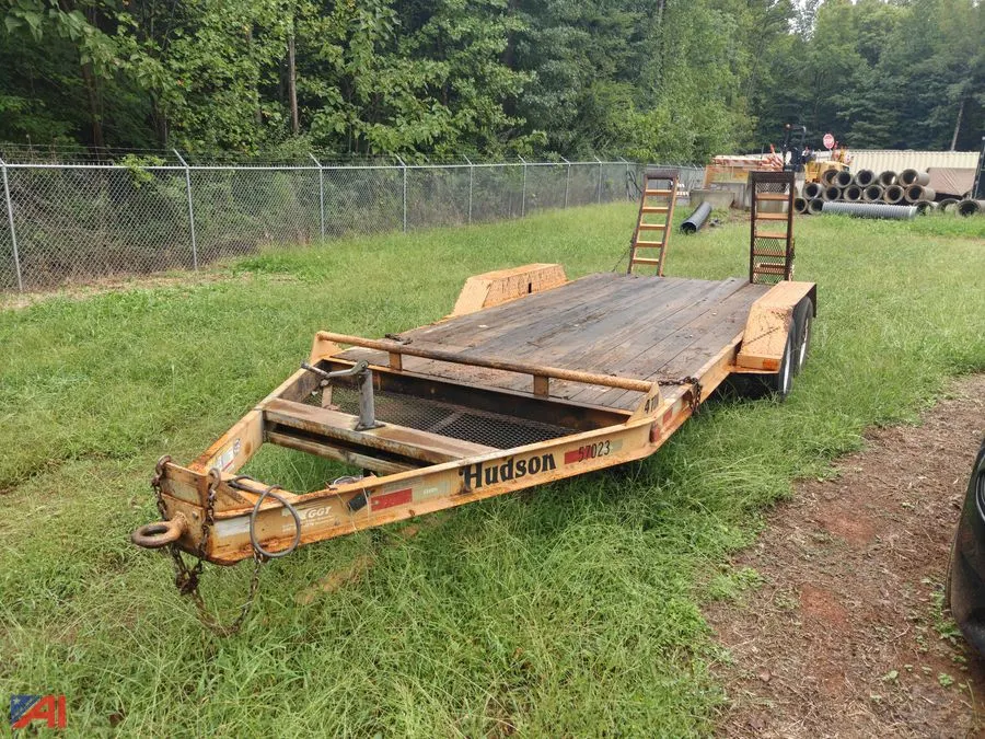 2008 Hudson Brothers HSE 14 16' Equipment Trailer with Ramps