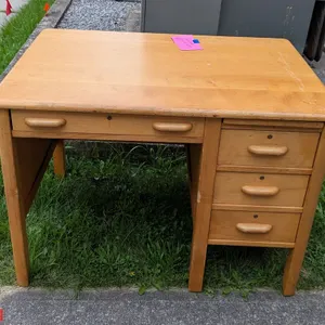 (2) Wooden Desks