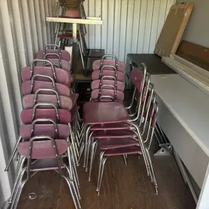 (22) Maroon Chairs