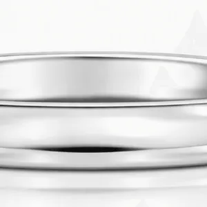 18K WHITE GOLD BAND 3.1 GRAMS