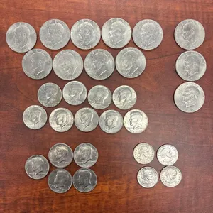 VARIETY OF EISENHOWER, KENNEDY, OTHER US COIN LOT