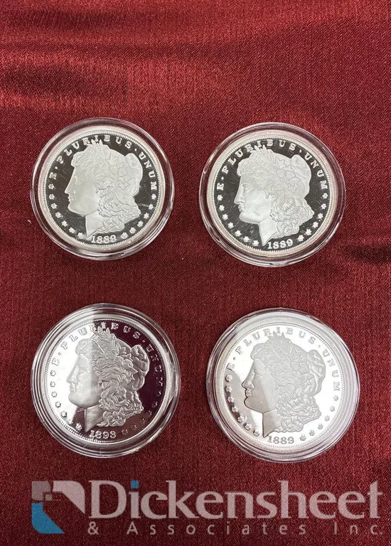 (4) 1889 COPY COINS