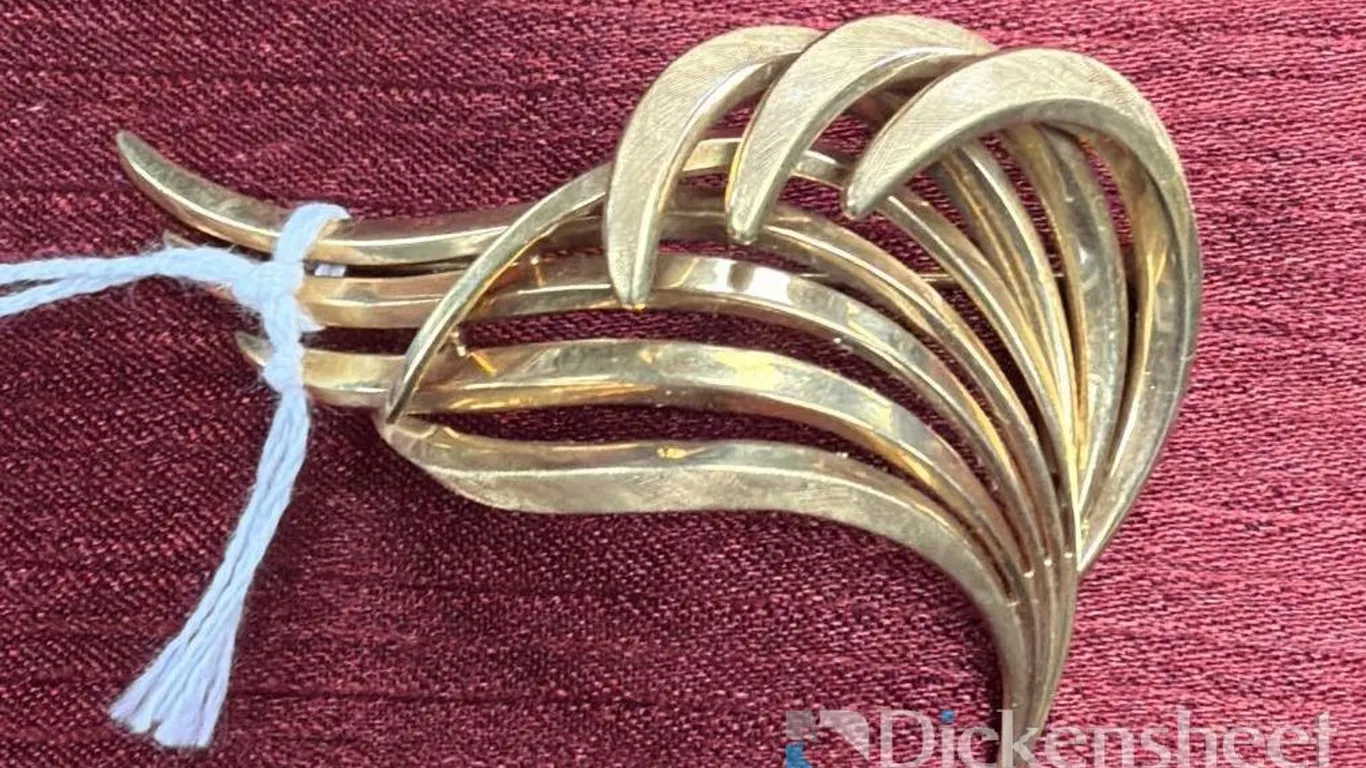 14KT YELLOW GOLD BROOCH