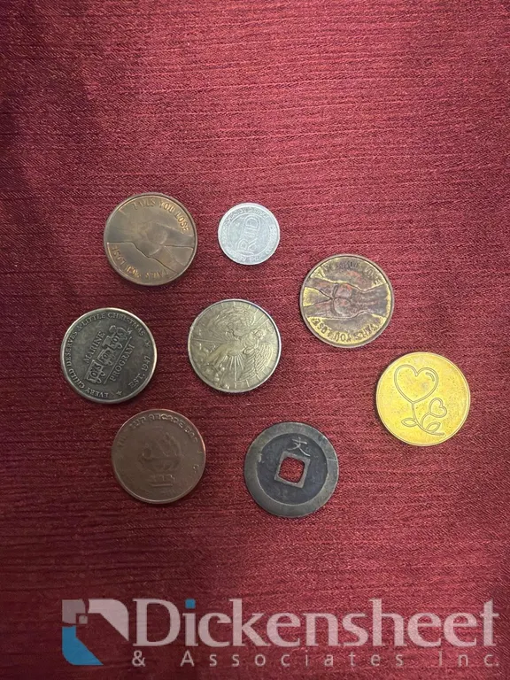 LOT OF (8) TOKENS