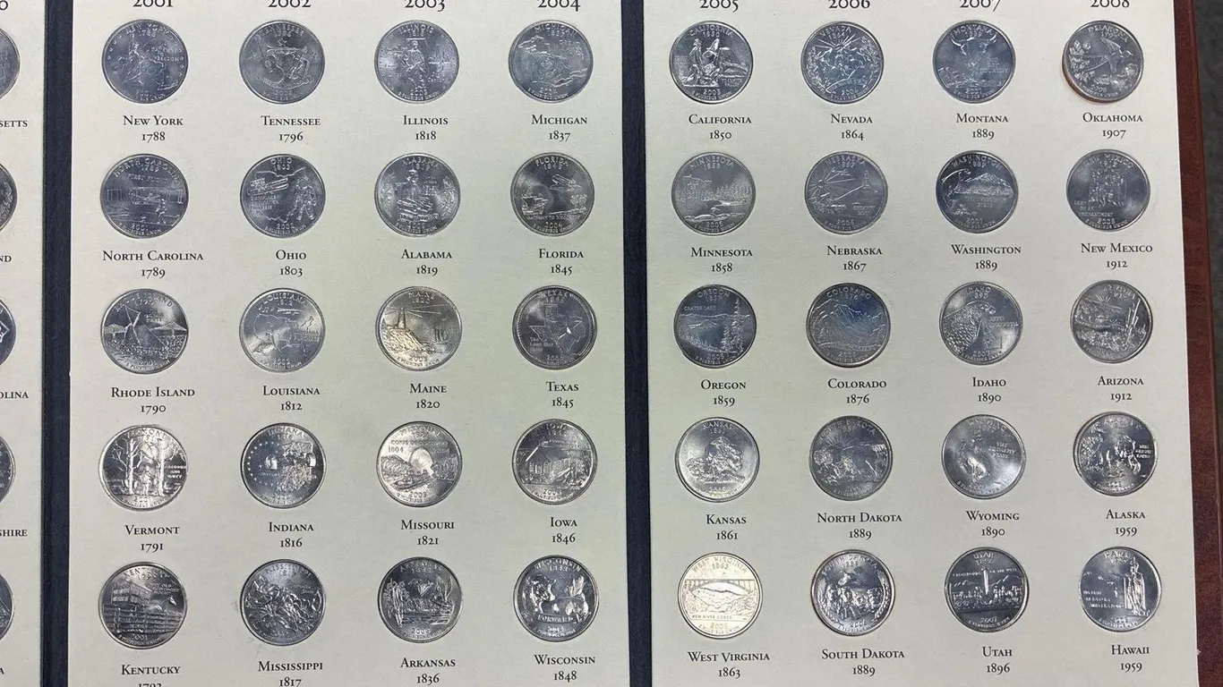 50 STATE COMMEMORATIVE QUARTERS 1999-2008