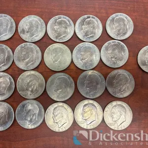 LOT OF EISENHOWER DOLLARS - QTY (21)