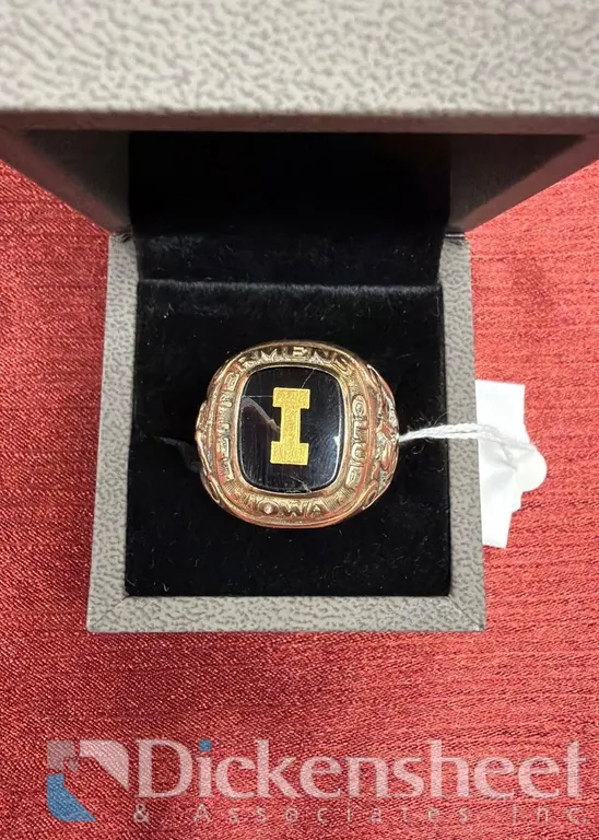 10K IOWA LETTERMEN'S CLUB RING APPROXIMATELY 25.0 GRAMS