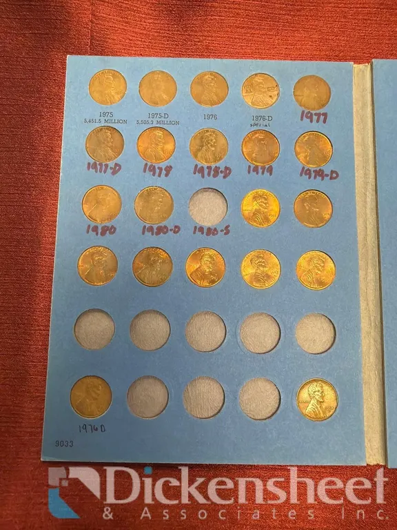 (21) PENNIES IN FOLDER LOT