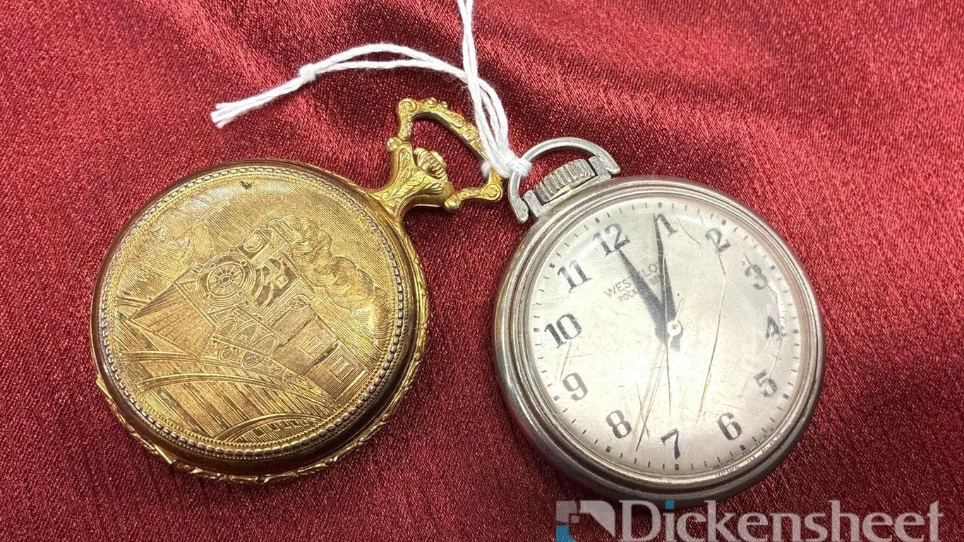 WESTCLOCK & TIMEX POCKET WATCHES - QTY (2)