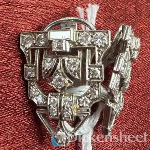 14KT WHITE GOLD WITH DIAMOND EARRINGS