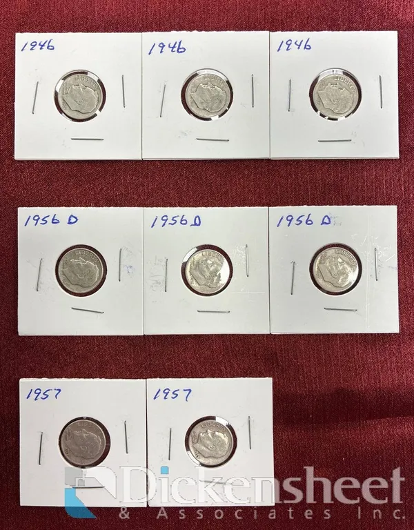 (8) 90% SILVER DIMES