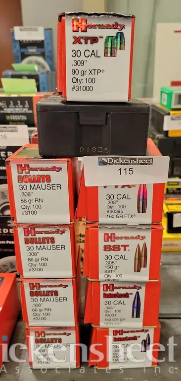 (10) BOXES .30 CAL AMMUNITION